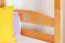 Kinderstockbett 90 x 200 cm | Massivholz: Buche | Natur Lackiert | umbaubar in 2 Einzelbetten | Premium-Qualität | inkl. Rollroste Abbildung