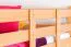 Kinderstockbett inkl. Stauraum (2 Schubkästen) | 90 x 200 cm | Massivholz: Buche | Natur Lackiert | umbaubar in 2 Einzelbetten | Premium-Qualität | inkl. Rollroste Abbildung