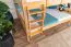 Stockbett für Kinder 160 x 200 cm | Massivholz: Buche | Natur Lackiert | umbaubar in 2 Einzelbetten | inkl. Rollroste Abbildung