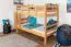 Jugendetagenbett 90 x 200 cm | Massivholz: Buche | Natur Lackiert | umbaubar in 2 Einzelbetten | Premium-Qualität | inkl. Rollroste Abbildung