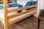 Stockbett für Kinder 160 x 200 cm | Massivholz: Buche | Natur Lackiert | umbaubar in 2 Einzelbetten | inkl. Rollroste Abbildung