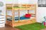 Kinderstockbett inkl. Stauraum (2 Schubkästen) | 90 x 200 cm | Massivholz: Buche | Natur Lackiert | umbaubar in 2 Einzelbetten | Premium-Qualität | inkl. Rollroste Abbildung