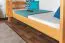 Jugendetagenbett 90 x 200 cm | Massivholz: Buche | Natur Lackiert | umbaubar in 2 Einzelbetten | Premium-Qualität | inkl. Rollroste Abbildung