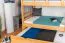 Kinderetagenbett 90 x 200 cm + Bettkasten/Stauraum/Ausziehbett | Massivholz: Buche | Natur Lackiert | umbaubar/teilbar in 2 Einzelbetten | inkl. Rollroste Abbildung