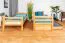 Kinderetagenbett 90 x 200 cm + Bettkasten/Stauraum/Ausziehbett | Massivholz: Buche | Natur Lackiert | umbaubar/teilbar in 2 Einzelbetten | inkl. Rollroste Abbildung
