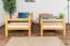 Jugendstockbett 90 x 190 cm | Massivholz: Buche | Natur Lackiert | umbaubar in 2 Einzelbetten | Premium-Qualität | inkl. Rollroste Abbildung