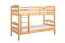 Kinderstockbett 90 x 200 cm | Massivholz: Buche | Natur Lackiert | umbaubar in 2 Einzelbetten | Premium-Qualität | inkl. Rollroste Abbildung