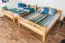 Stockbett für Kinder 160 x 200 cm | Massivholz: Buche | Natur Lackiert | umbaubar in 2 Einzelbetten | inkl. Rollroste Abbildung