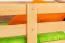 Kinderstockbett inkl. Stauraum (2 Schubkästen) | 90 x 200 cm | Massivholz: Buche | Natur Lackiert | umbaubar in 2 Einzelbetten | Premium-Qualität | inkl. Rollroste Abbildung