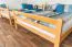 Stockbett für Kinder 160 x 200 cm | Massivholz: Buche | Natur Lackiert | umbaubar in 2 Einzelbetten | inkl. Rollroste Abbildung