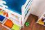 Kinderetagenbett inkl. Stauraum (2 Schubkästen) | 90 x 200 cm | Massivholz: Buche | Weiß Lackiert | umbaubar in 2 Einzelbetten | Premium-Qualität | inkl. Rollroste Abbildung