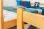 Stockbett für Kinder 160 x 200 cm | Massivholz: Buche | Natur Lackiert | umbaubar in 2 Einzelbetten | inkl. Rollroste Abbildung
