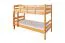 Kinderstockbett 90 x 190 cm | Massivholz: Buche | Natur Lackiert | umbaubar in 2 Einzelbetten | Premium-Qualität | inkl. Rollroste Abbildung