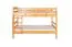 Jugendetagenbett 90 x 200 cm | Massivholz: Buche | Natur Lackiert | umbaubar in 2 Einzelbetten | Premium-Qualität | inkl. Rollroste Abbildung