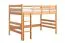 Kinderhochbett 120 x 200 cm | Massivholz: Buche | Natur Lackiert | umbaubar in Einzelbett | Premium-Qualität | inkl. Rollrost Abbildung