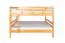 Stockbett für Kinder 160 x 200 cm | Massivholz: Buche | Natur Lackiert | umbaubar in 2 Einzelbetten | inkl. Rollroste Abbildung