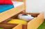 Kinderstockbett inkl. Stauraum (2 Schubkästen) | 90 x 200 cm | Massivholz: Buche | Natur Lackiert | umbaubar in 2 Einzelbetten | Premium-Qualität | inkl. Rollroste Abbildung