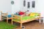 Kinderstockbett inkl. Stauraum (2 Schubkästen) | 90 x 200 cm | Massivholz: Buche | Natur Lackiert | umbaubar in 2 Einzelbetten | Premium-Qualität | inkl. Rollroste Abbildung
