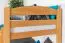 Kinderstockbett 90 x 190 cm | Massivholz: Buche | Natur Lackiert | umbaubar in 2 Einzelbetten | Premium-Qualität | inkl. Rollroste Abbildung