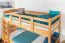 Jugendetagenbett 90 x 200 cm | Massivholz: Buche | Natur Lackiert | umbaubar in 2 Einzelbetten | Premium-Qualität | inkl. Rollroste Abbildung