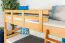 Kinderstockbett 90 x 190 cm | Massivholz: Buche | Natur Lackiert | umbaubar in 2 Einzelbetten | Premium-Qualität | inkl. Rollroste Abbildung