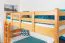 Jugendetagenbett 90 x 200 cm | Massivholz: Buche | Natur Lackiert | umbaubar in 2 Einzelbetten | Premium-Qualität | inkl. Rollroste Abbildung
