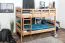 Etagenbett für Kinder 90 x 190 cm | Massivholz: Buche | Natur Lackiert | umbaubar in 2 Einzelbetten | inkl. Rollroste Abbildung