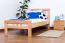 Kinderbett 90 x 190 cm | Massivholz: Buche | Natur Abbildung