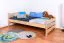 Kinderbett 90 x 200 cm | Massivholz: Buche | Natur Lackiert Abbildung