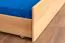 Stockbett + Bettkasten für Jugendliche 90 x 200 cm | Massivholz: Buche | Natur Lackiert | inkl. Bettkasten | umbaubar in 2 Einzelbetten | inkl. Rollroste Abbildung