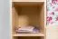Kleiderschrank | 5 Drehtüren | 4 Schubladen | 12 Fächer | 121 cm breit | Massivholz | Farbe: Natur Abbildung