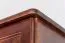 162 cm breiter Kleiderschrank mit 4 Türen, 8 Fächern und 3 Schubladen aus Massiv-Holz | Farbe: Walnussfarben | Tiefe: 60 cm Abbildung