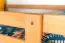 Stockbett + Bettkasten für Kinder 90 x 200 cm | Massivholz: Buche | Natur Lackiert | inkl. Bettkasten | umbaubar in 2 Einzelbetten | inkl. Rollroste Abbildung