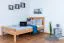 Kinderbett 120 x 200 cm | Massivholz: Buche | Natur Abbildung