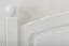 Bettrahmen für Kinder / Kinderbett 100 x 200 cm | Massivholz: Kiefer | Weiß Lackiert Abbildung