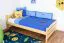 Kinderbett 100 x 200 cm | Massivholz: Kiefer | Natur Lackiert Abbildung