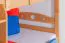 Stockbett + Bettkasten für Jugendliche 90 x 200 cm | Massivholz: Buche | Natur Lackiert | inkl. Bettkasten | umbaubar in 2 Einzelbetten | inkl. Rollroste Abbildung