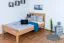 Kinderbett 120 x 200 cm | Massivholz: Buche | Natur Abbildung