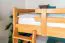 Stockbett mit Doppelbetten 160 x 200 cm | Massivholz: Buche | Natur Lackiert | umbaubar in zwei Einzelbetten | inkl. Rollroste Abbildung
