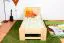 Kinderbett 80 x 200 cm | Massivholz: Buche | Natur Lackiert Abbildung