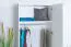 Kleiderschrank | 5 Drehtüren | 2 Schubladen | 7 Fächer | mit 3 Kleiderstangen | 232 cm breit | Farbe: Weiß Abbildung