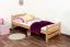 Kinderbett 80 x 200 cm | Massivholz: Buche | Natur Lackiert Abbildung