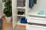 Kleiderschrank | 6 Drehtüren | 4 Schubladen | 8 Fächer | mit 4 Kleiderstangen | 277 cm breit | Farbe: Weiß Abbildung