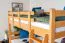 Etagenbett für Jugendliche 120 x 190 cm | Massivholz: Buche | Natur Lackiert | umbaubar in 2 Einzelbetten | inkl. Rollroste Abbildung
