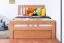 Kinderbett 120 x 200 cm | Massivholz: Buche | Natur Abbildung