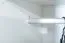 Kleiderschrank | 5 Drehtüren | 2 Schubladen | 7 Fächer | mit 3 Kleiderstangen | 232 cm breit | Farbe: Weiß Abbildung