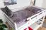 Etagenbett für Jugendliche 120 x 190 cm | Massivholz: Buche | Weiß Lackiert | umbaubar in 2 Einzelbetten | inkl. Rollroste Abbildung