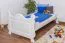 Bettrahmen für Kinder / Kinderbett 90 x 200 cm | Massivholz: Kiefer | Weiß Lackiert Abbildung