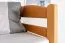 Stockbett für Jugendliche 90 x 190 cm | Massivholz: Buche | Natur Lackiert | umbaubar in 2 Einzelbetten | inkl. Rollroste Abbildung