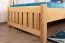 Kinderbett 100 x 200 cm | Massivholz: Eiche | Natur Lackiert Abbildung